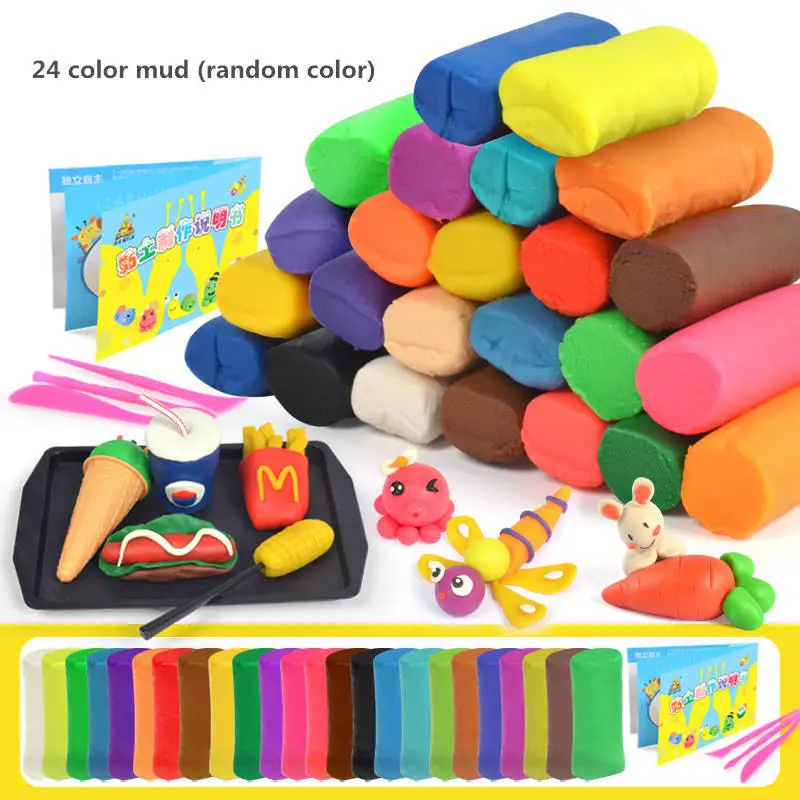 Kids Color Clay Noodle Machine Play Dough Set DIY Simulation Play House Plasticine Mold Tool Production Toys
