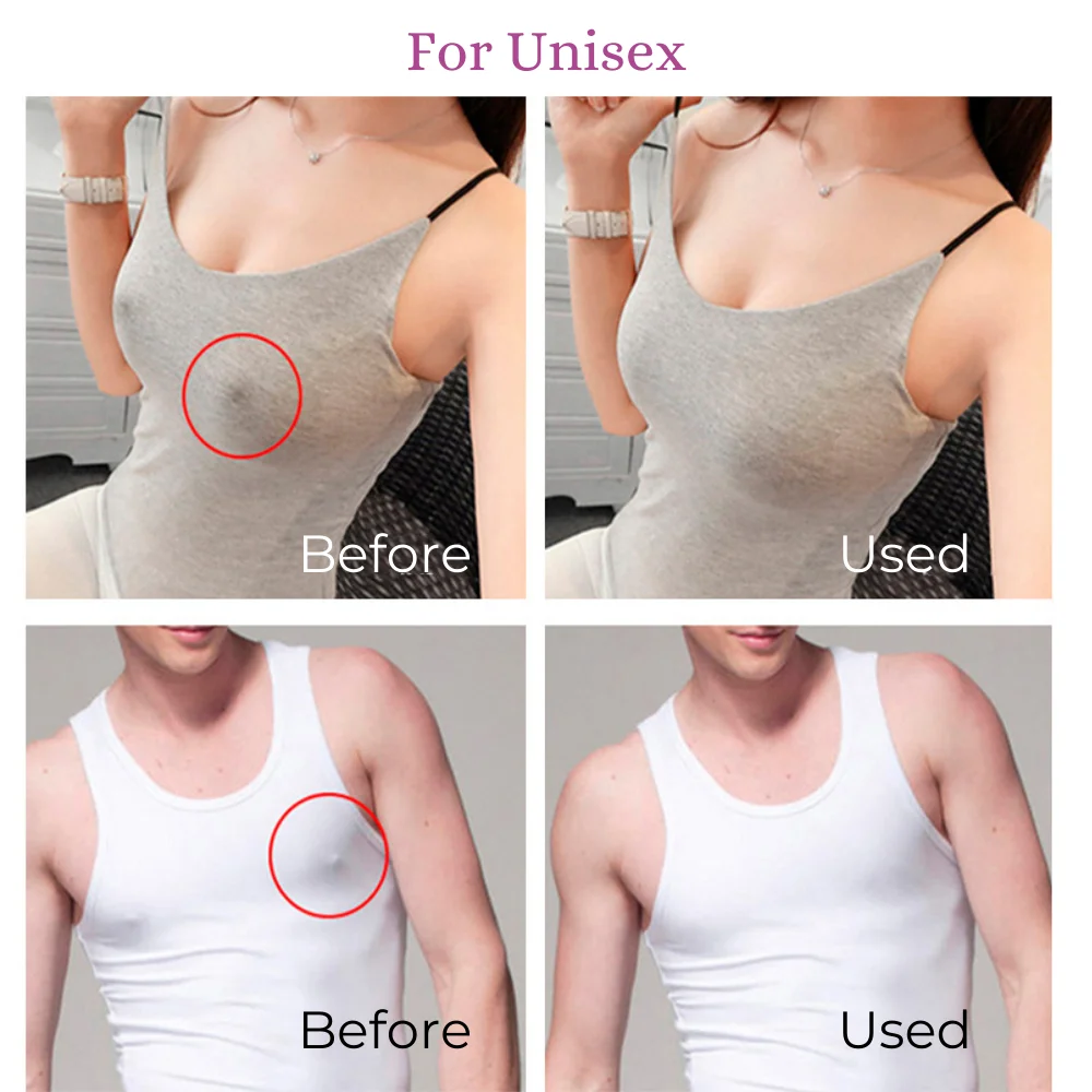 Reusable Nude Round Anti-convex Nipple Sticker Adhesive Breast Petals Silicone Nipple Cover for Women