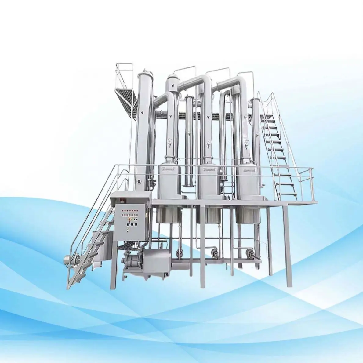 Extractive Distillation Equipment Vacuum 200L Single Effect Falling Film Evaporator