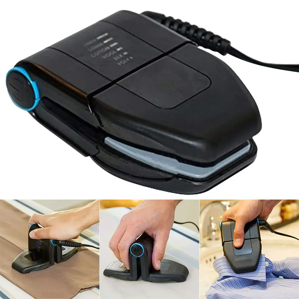 2024 Newest Laundry Mini Handheld Folding Electric Travel Iron With Dry Steam Folding Portable Iron