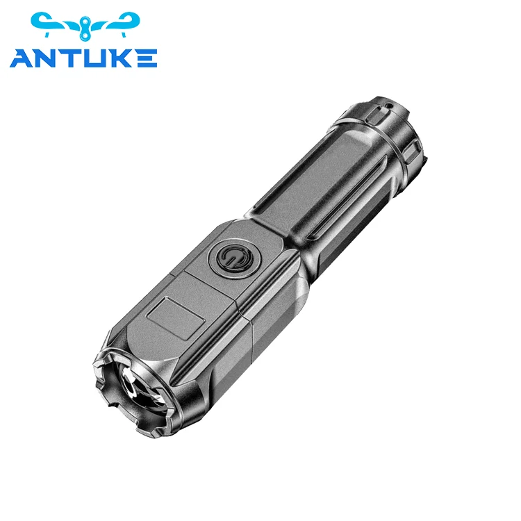 Chinese Led Flashlight Strong Light Rechargeable Zoom Giant Bright Rechargeable Portable Torch