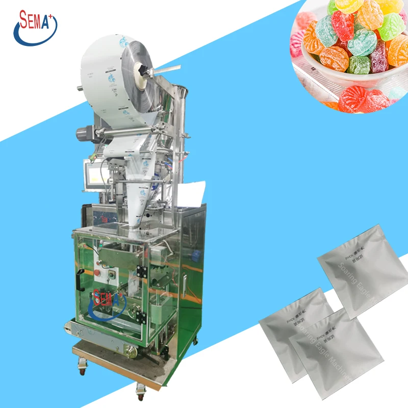 Factory price small automatic candy pop parts sachet packing machine