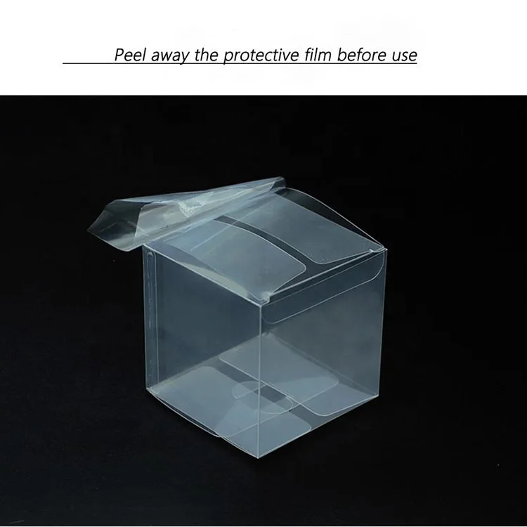 Custom LOGO Rectangle Folding Small Packaging Clear PVC Box Transparent PP PET Clear Square PVC Plastic Boxes