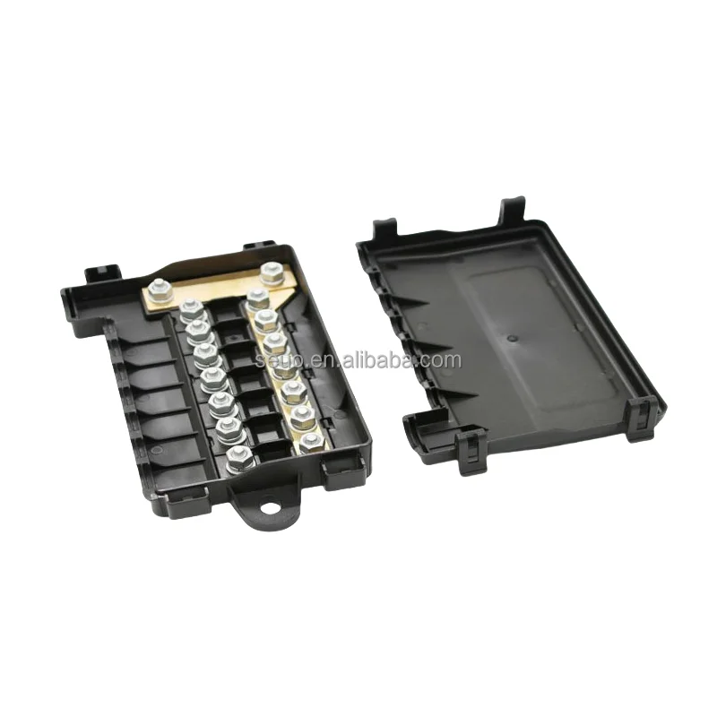 Midi Fuse Holder with Cover 12v 32v 100a Mega Combination - Distribution Box 7 Way 12 Volt 200a Midi Fuse