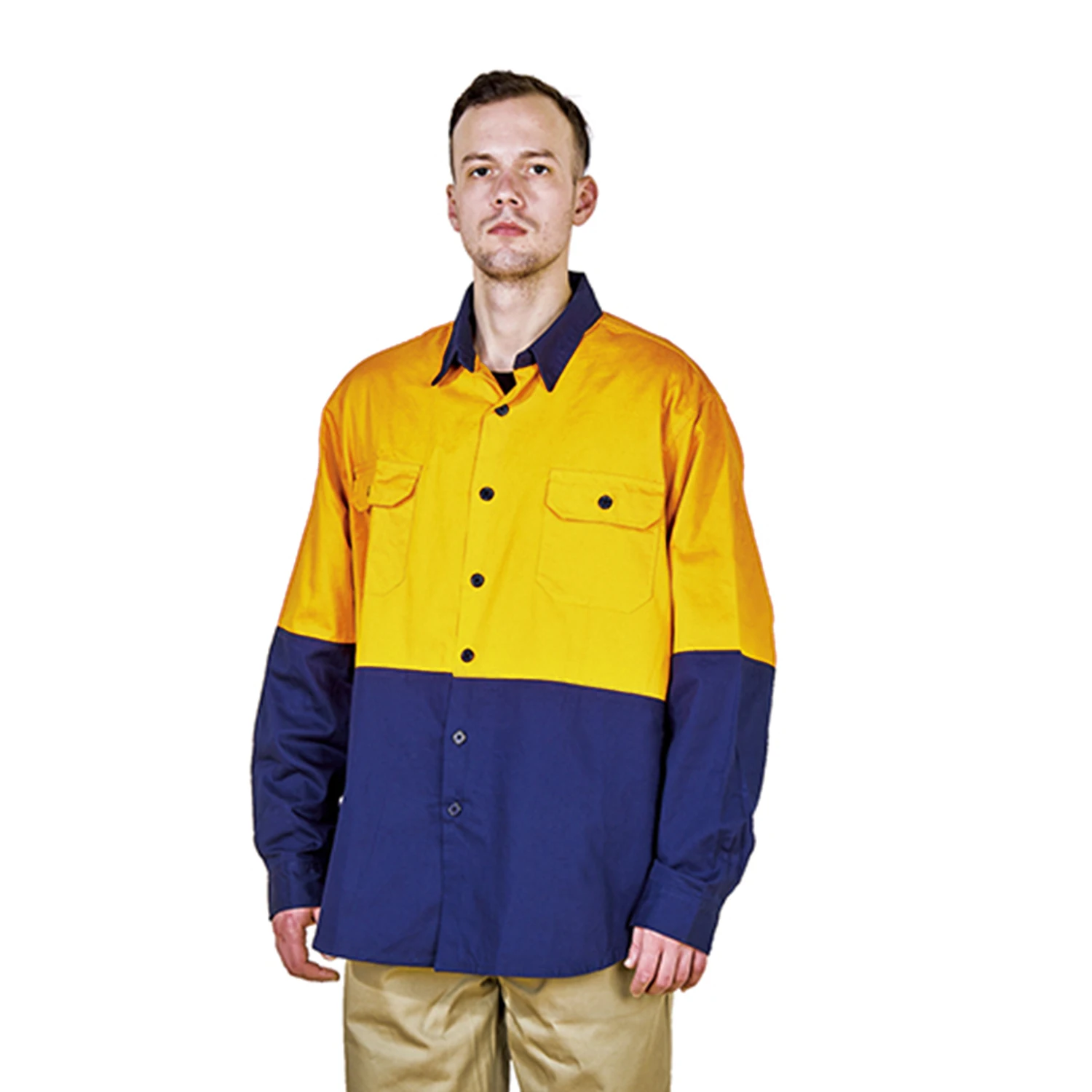 WC038- Y Workwear clothes Unisex Uniforms Workshop Clothing Overall Work Clothing Cotton Polyester