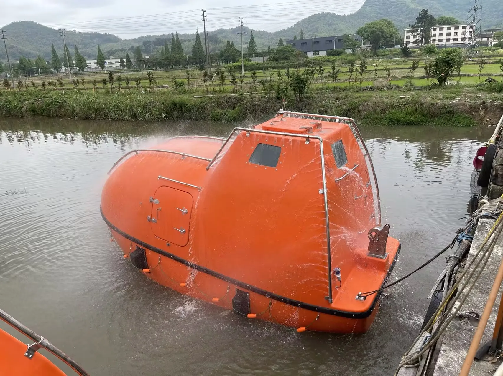 Судовой спасательный катер на 6 человек, Solas, одобрен F.R.P fast, 4 м