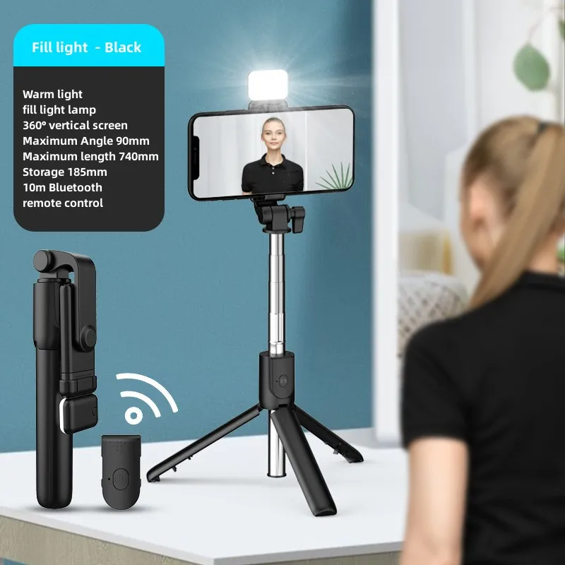 360 selfie stick Aluminium Alloy rotating tripod stand selfie stick tripod with wireless bluetooth remote selfie sticks
