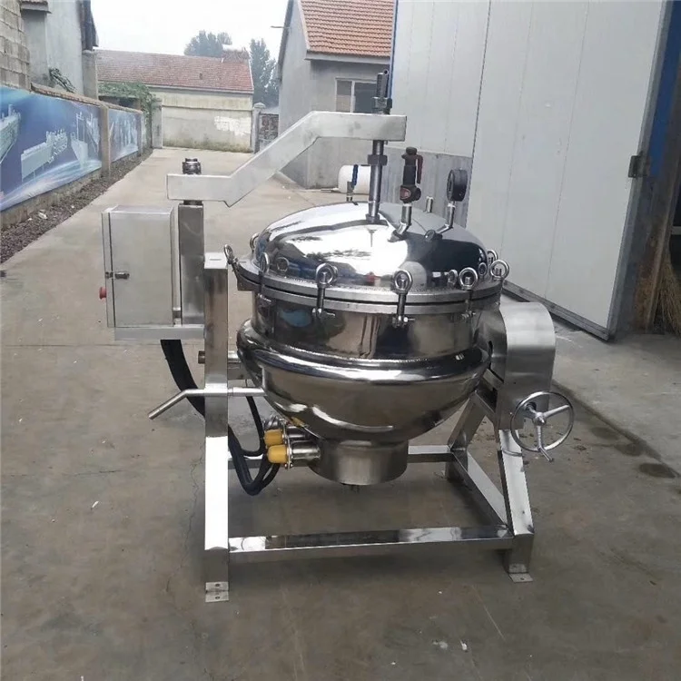 Electric Heating Tiliting And Mixing Type Jacketed Kettle Boiling Cooker