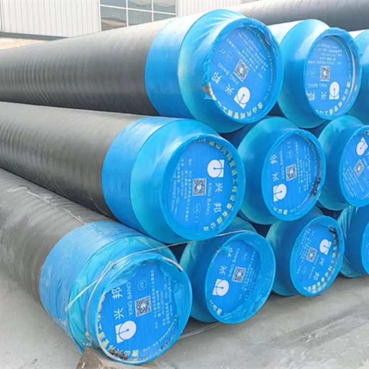 Подземная теплоизоляционная труба ASTM A53 полиуретановая спрей и полиэтиленовая обертка предварительно Изолированная для центрального отопления