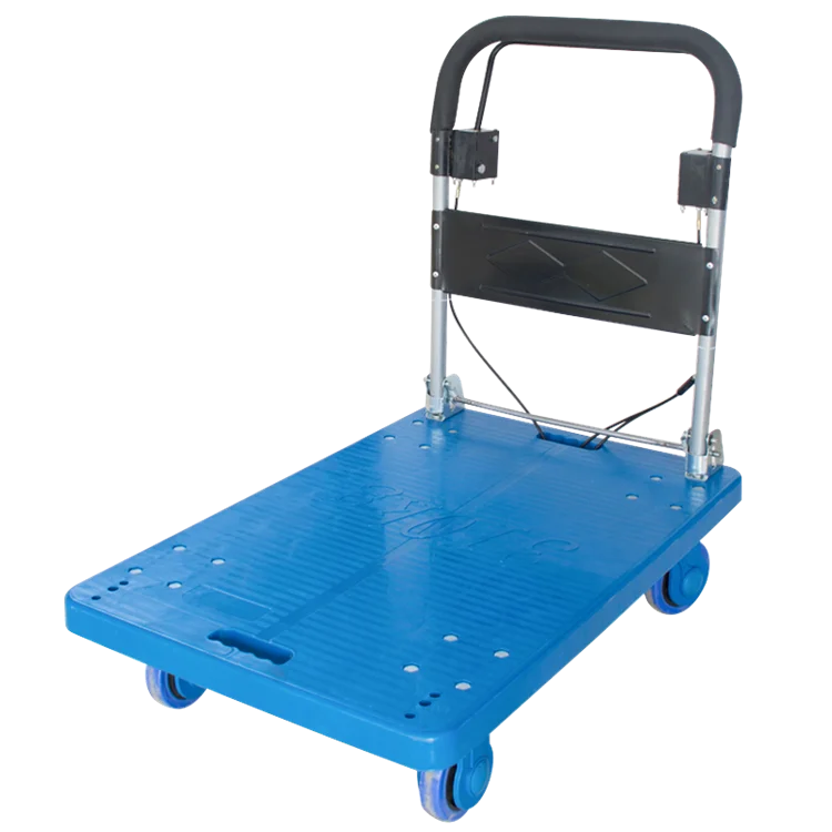 150kg Heavy Duty Platform Trolley Folding Truck Transport Hand Cart 150kg Cart 330lbs Plastic Folding Flatbed Trolley Hand Cart