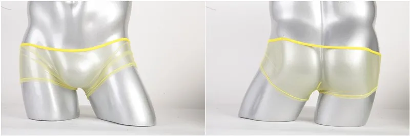 New Transparent sexy men boxers mesh boxers for men lingerie night club underwear