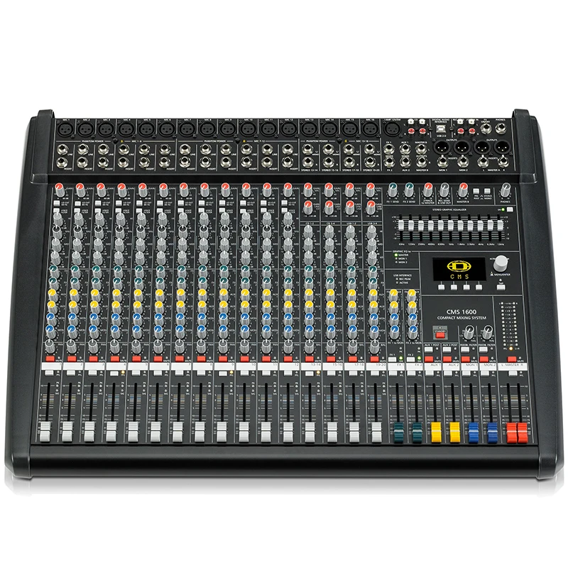 High Quality CMS1600-3 Audio Mixer for Audio Amp DJ Mixer with USB