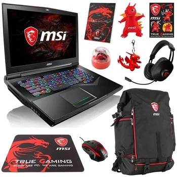 MSI GT75 Tian 17.3' FHD Gaming Laptop I9-8950HK, RTX2080, 16GB DDR4, 256GB NVMe SSD, Mechanical Keyboard, Win