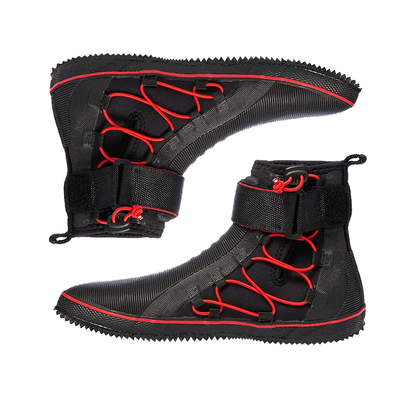 Custom Anti Slip 3mm 5mm Red Neoprene Waterproof Wetsuit Boot Neoprene Surfing Boots High Quality Scuba Diving Shoes For Kayak