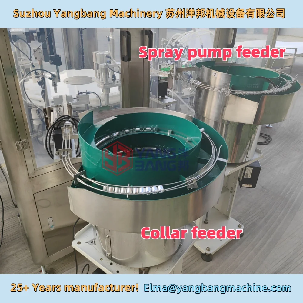Automatic 100ml 50ml Body Spray Perfume Bottle Filling Machine Cosmetic Rotary Filling and Capping Machine
