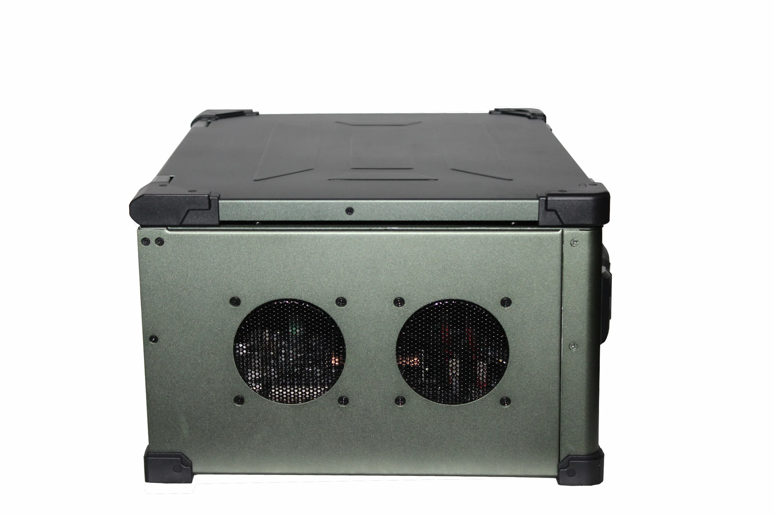15.6 inch outdoor upward industrial portable computer case with 2 speakers supports aluminum-magnesium alloy chassis