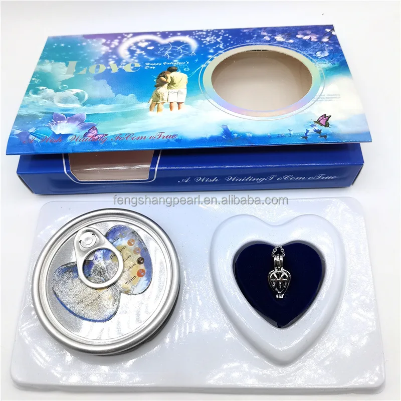 Wholesale Love Oyster Pearl Kit Set Gift Pearl Oyster Necklace Set