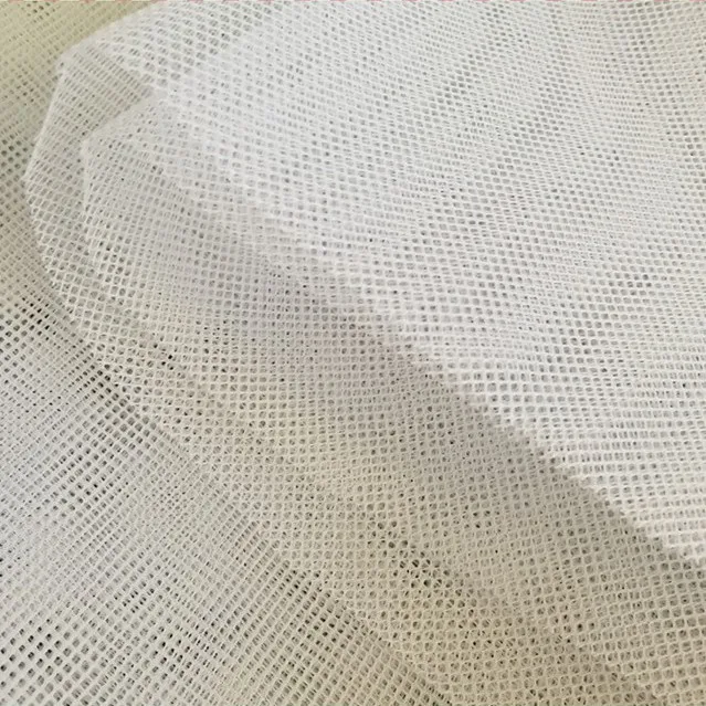 
100% Polyester 50D Square Stiff Mesh Fabric Hard Net for Wedding Dress 