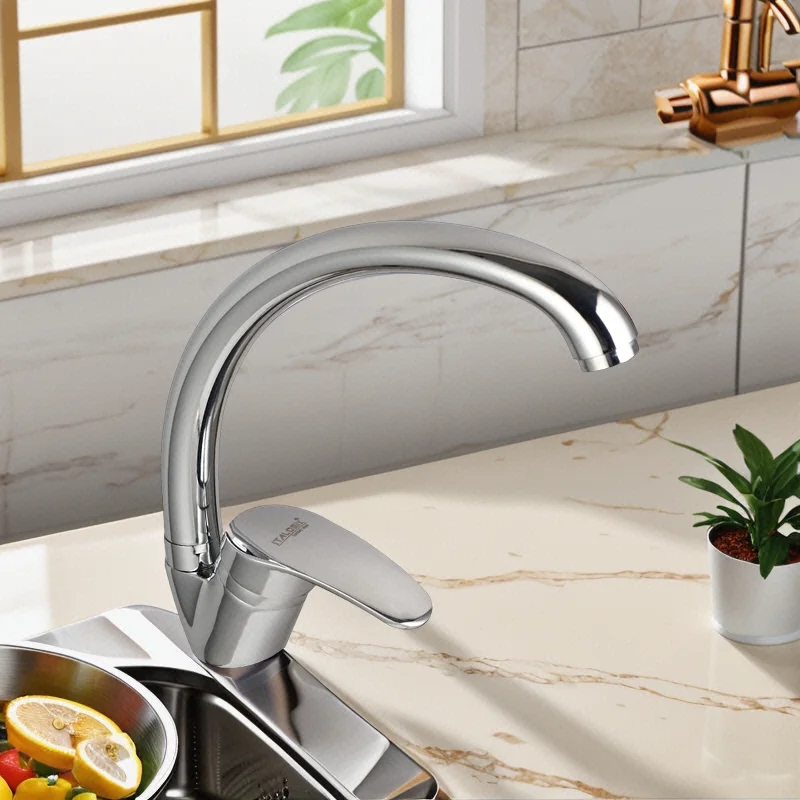ITALOMIX High Quality 2 Holes Hot And Cold Water Single Lever Kitchen Mixer Kitchen Sink Faucet