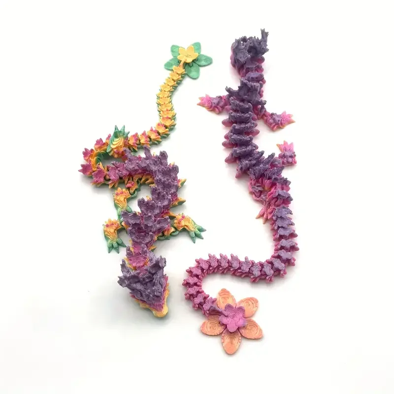 New variety Joints Movable Decompression Naturally Degradable Custom Articulated 3d printed dragon FDM 3D Printing Services