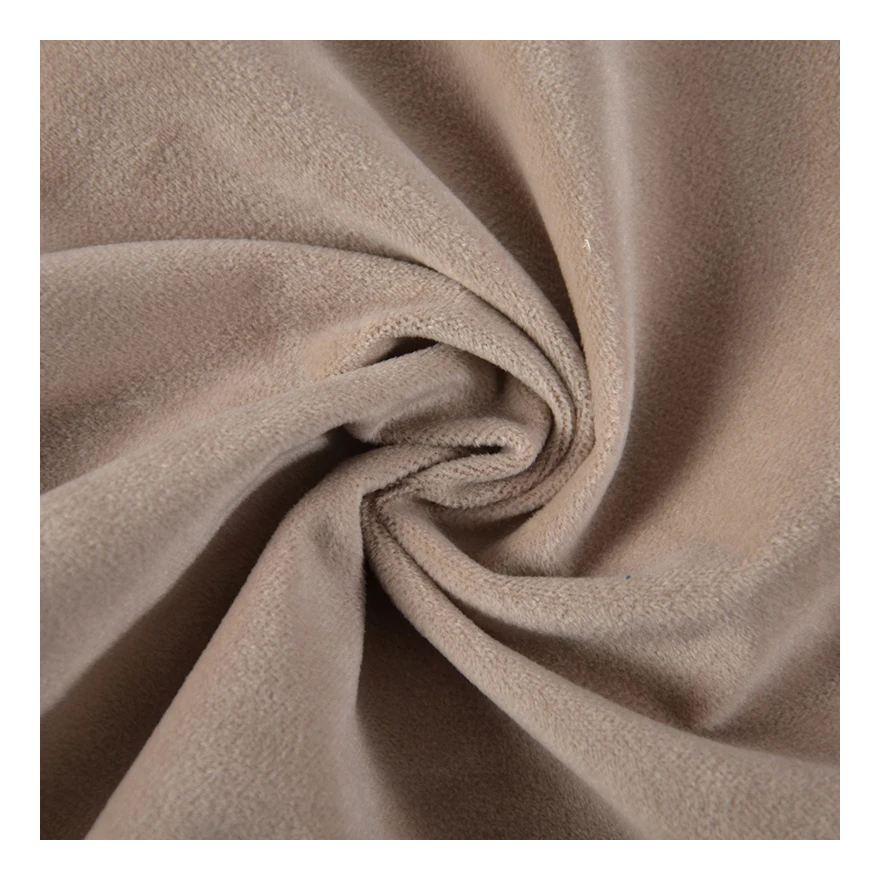 Cheap 0.5Mm Pile Short Hair Toy Accessories Soft Plush Velour Velboa Fabric