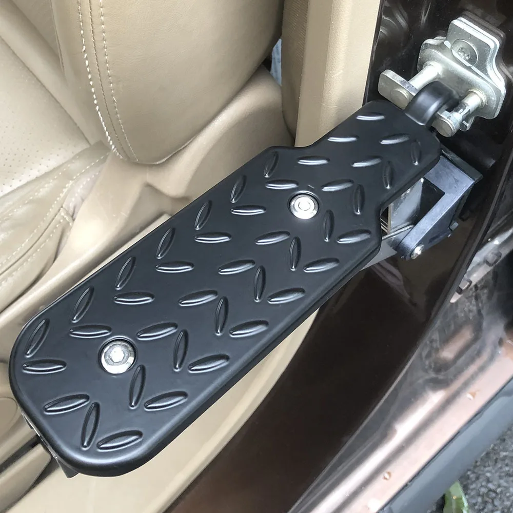 Universal Fit Car Door Step Adjustable Foldable Roof Rack Door Step Both Feet Stand Pedal Ladder
