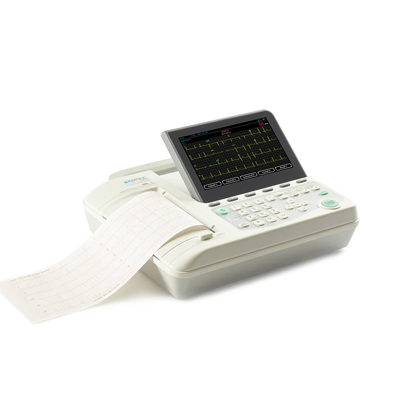 Hot sale medical electrocardiogram 12 Leads 6 Channel Digital Portable Ecg Ekg ecg machine