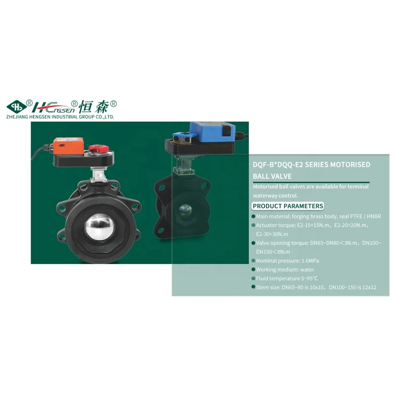 2-Way 65/80/100/125/150DN Hvac Cast Iron Control Spring Return Electric Motorized Ball Valve