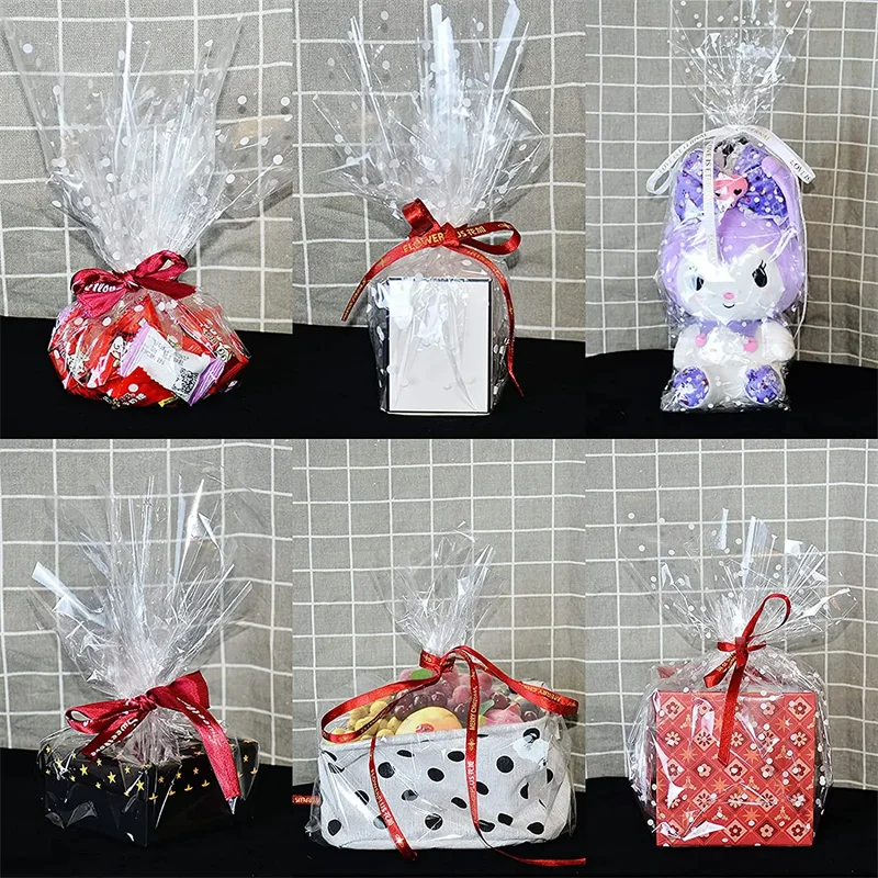 Wholesale Transparent Bopp Film Roll LDPE Soft Clear Plastic Wrap for Flowers Gift Casting Processed Cellophane Wrapping Film