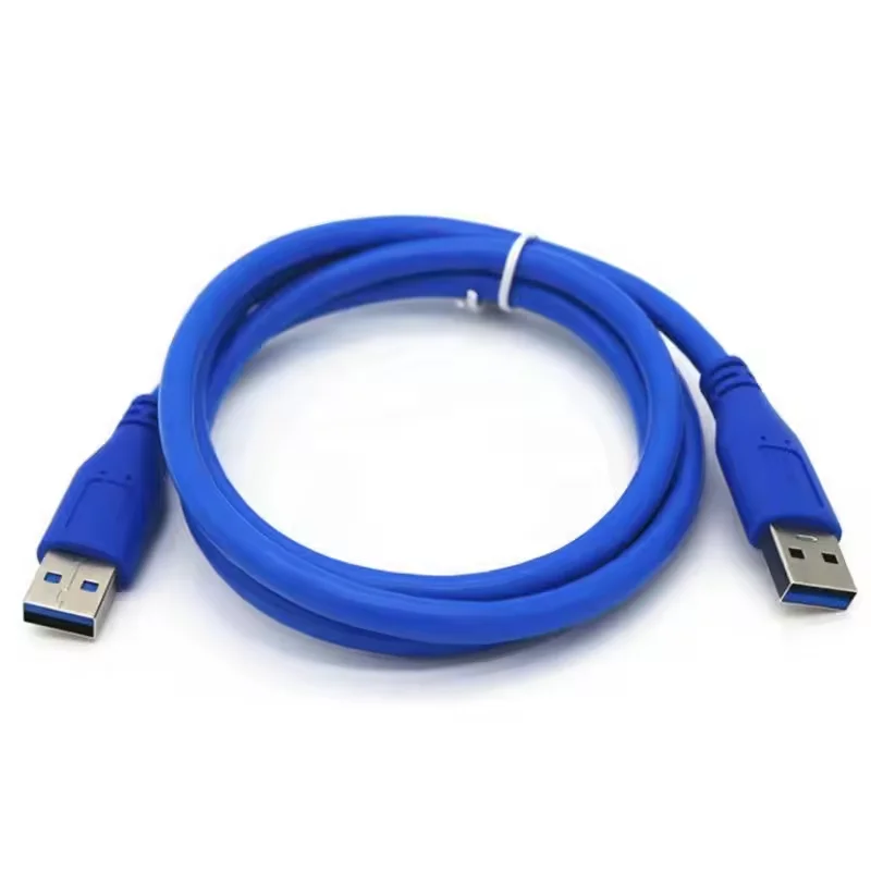 High Quality USB 3.0 Male to Male Type A to A Extension 12V 3A Fast Charging Power Data Cable for Camera Printer Computer