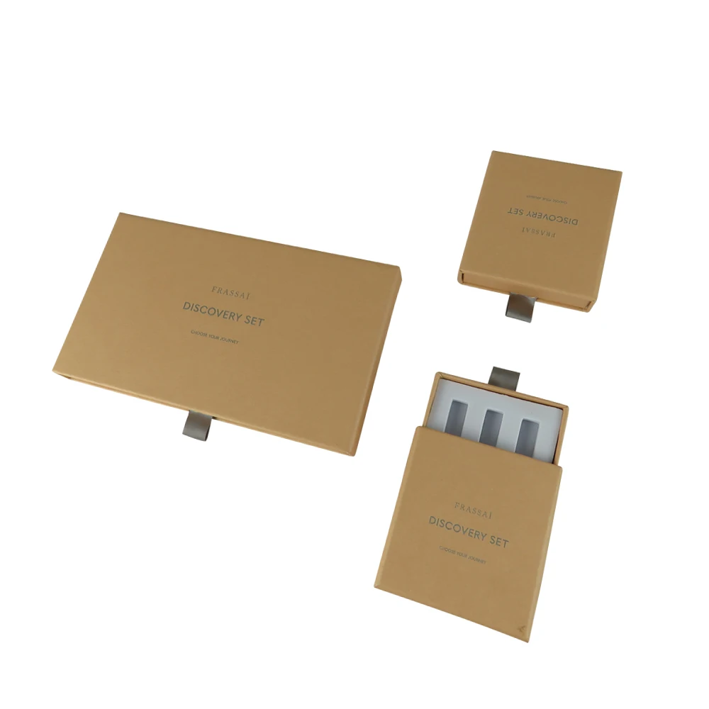 custom rigid paper cardboard drawer box perfumes parfum fragrance perfume tester holder