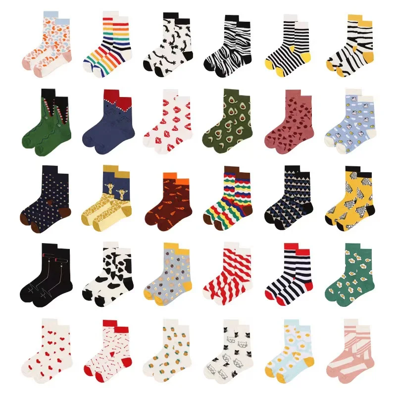 Factory Price Fashion Design Men Dress Colorful Funny Cotton Custom Novelty Socks