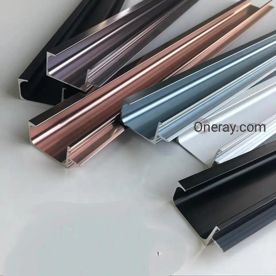 
L shape G shape aluminium extrusion profile for wardrobe handle 
