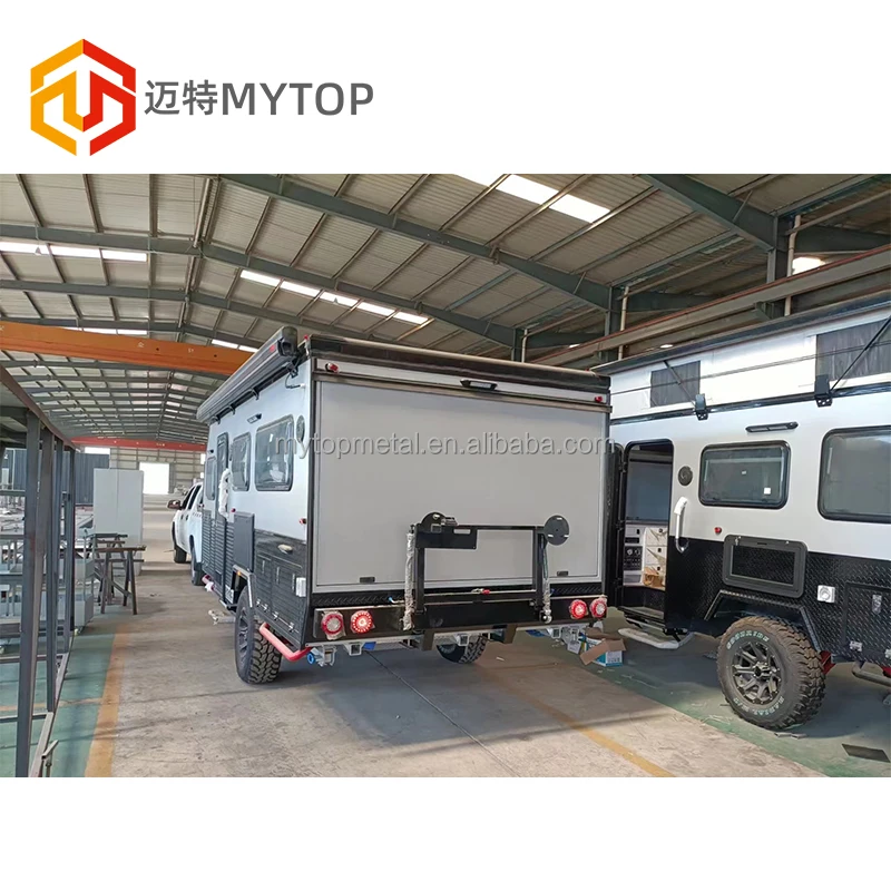 Professional Luxury Camping Travel Cart Rv Tourist Towing Caravan Motorhome Car Offroad Trailer