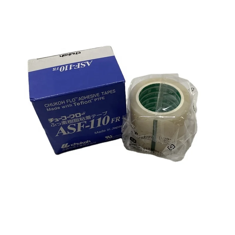 Japan CHUKOH Adhesive tapes ASF-110FR PTFE Silicone Adhesive tapes T0.08*W50mm*10m