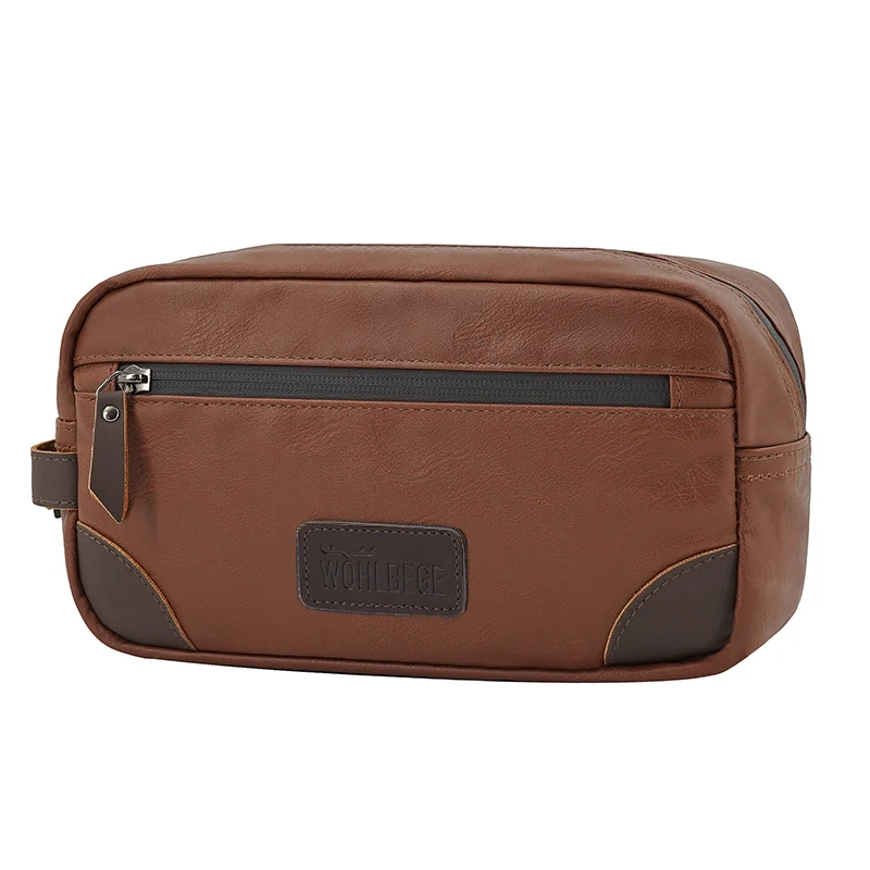 Wholesale New Large Capacity Eco Vegan Leather Travel Makeup Bags Ladies Large Waterproof Pu Toiletry Cosmetic Bag Custom Logo