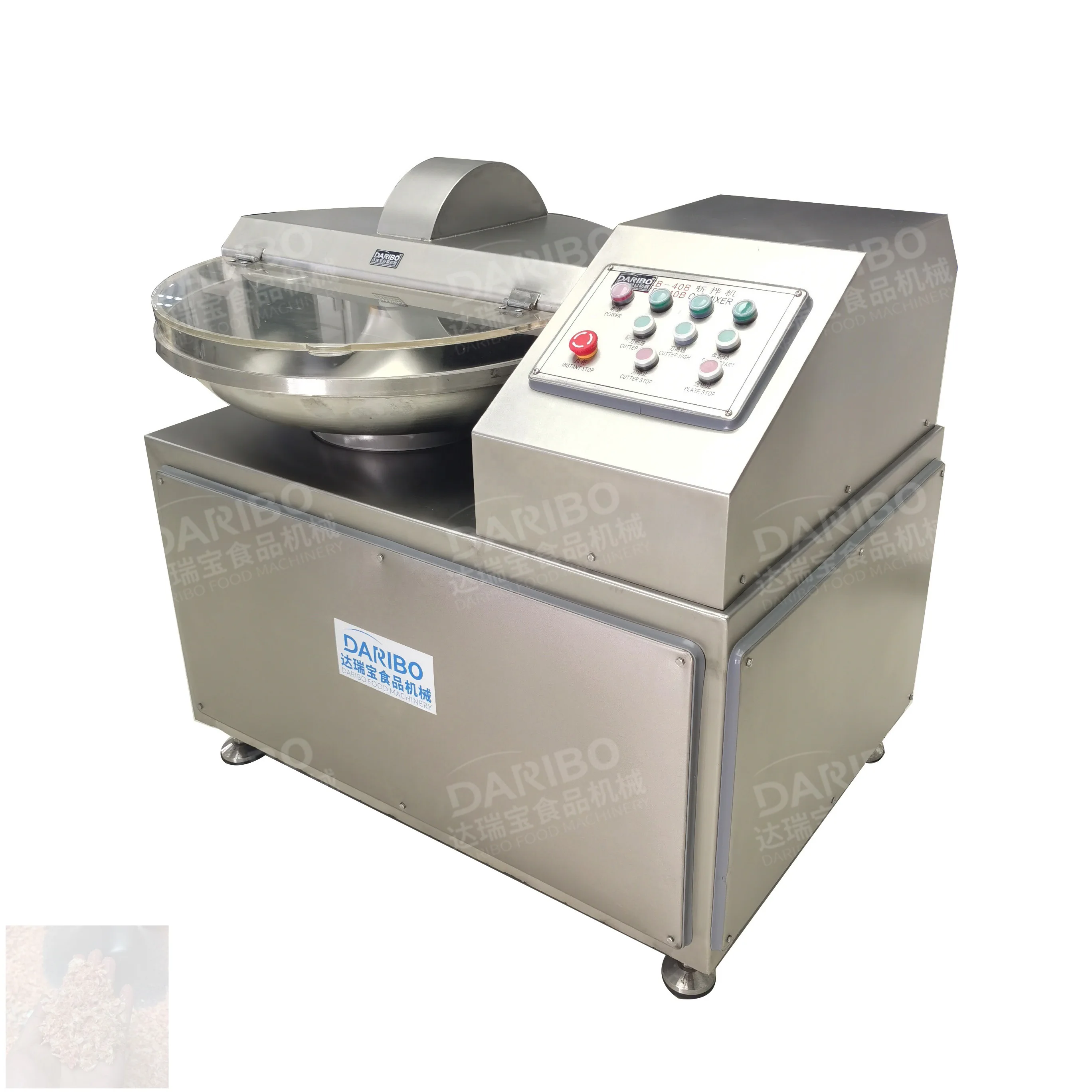 Butcher equipment beef meat cutting equipment sausage maker making machine commercial meat bowl chopper