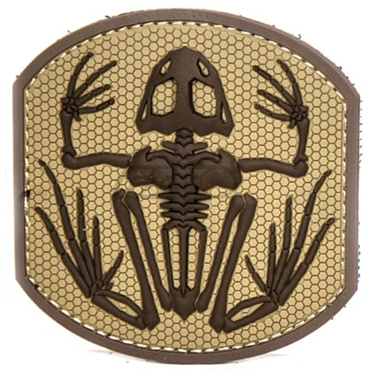 Cheap Custom Your Own Logo Gun Pvc Patch Rubber Soft Silicone Patches With Loopbacking with Factory Price