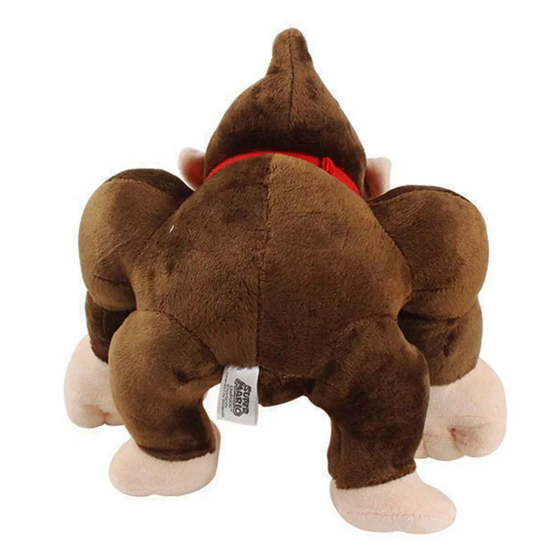 2021 Hot Sale Super Mario Plush Toy King Kong Orangutan Red Tie DK Monkey Plush Toy