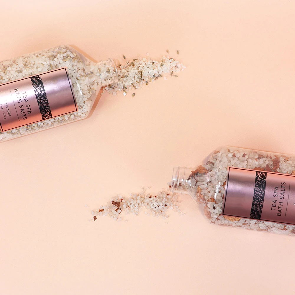 Highest Lavender & Rose Scent Mineral bath salt with Infused Soothing Petal