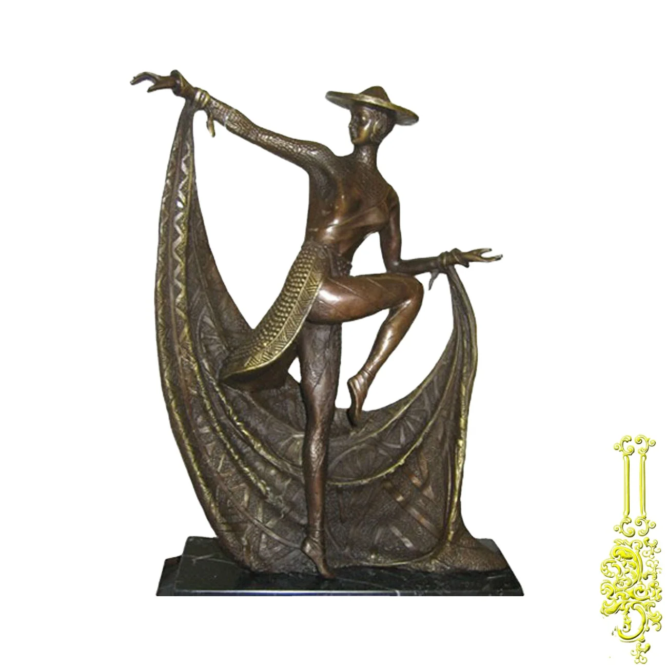 Customized Garden Bronze Dancing Lady Statue Dancing Lady Sculpture Statue  For Sale