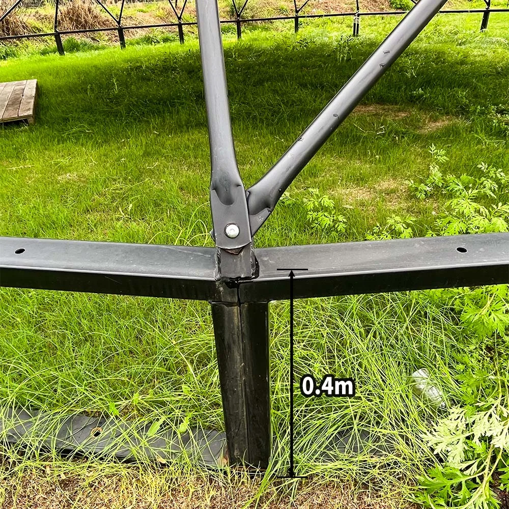 Most Popular 6m Dome House Geodesic Dome Tent With 850g white PVC  full surround