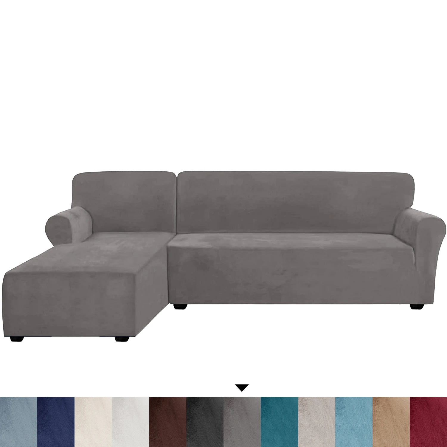 Spesso Per Divani A 3 Posti Elasticizzato E Antiscivolo Ideale Per Il Salotto Di Colore Grigio