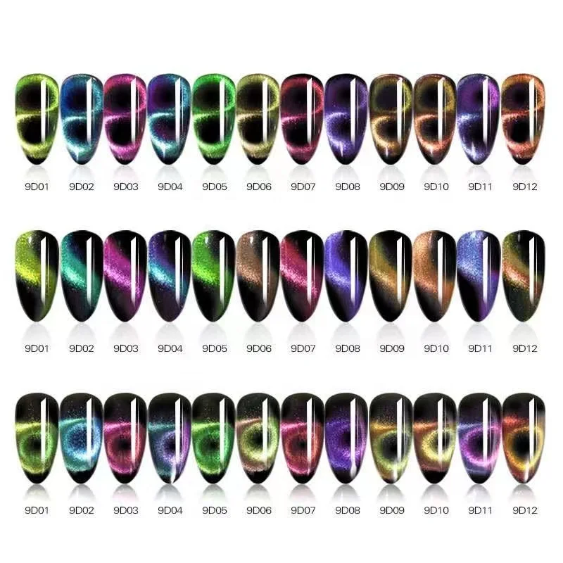 New Nail Art High Glossy Long Lasting 15ML Bottle 3D 5D 9D Cat Eye Gel Nail Polish