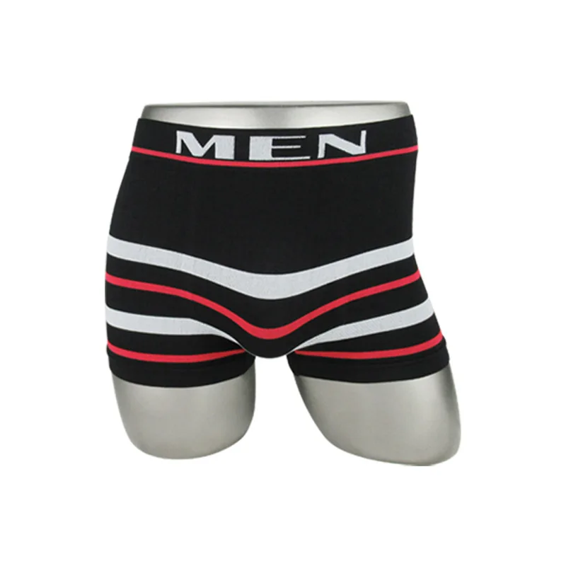 XIWEI Oem Custom Brand Seamless Mens Long Boxer Brief Mens Polyester Seamless Underwear