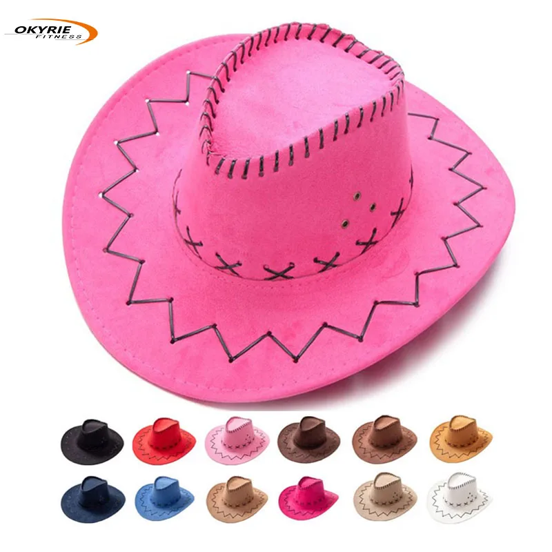 OKyRie Lowest Price Man Women Buy Leather Stetson Leather Wholesale Panama Fedora Hat Kids Jazz Cowboy Hats