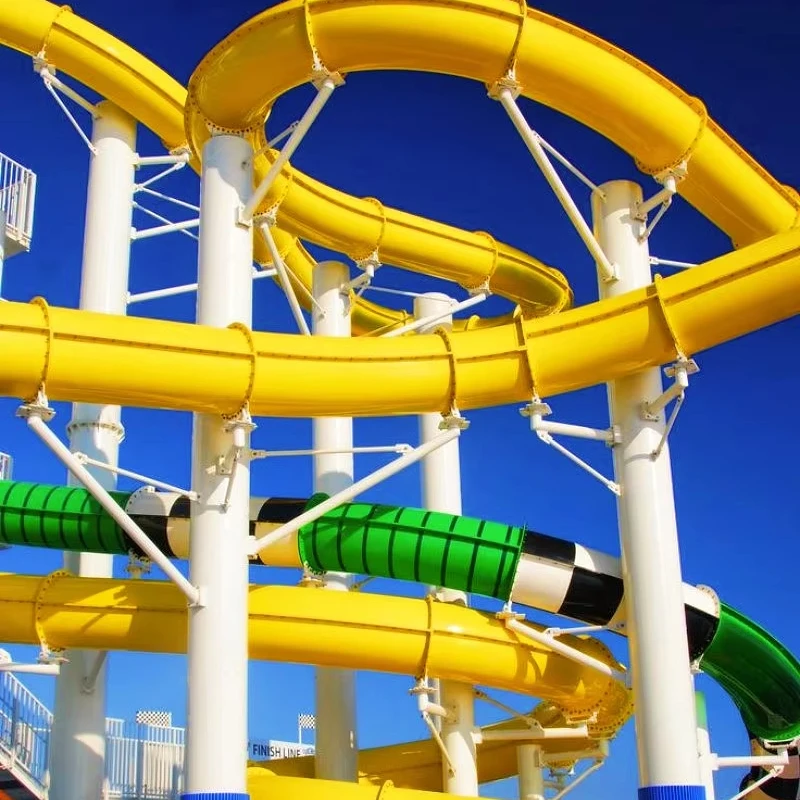 Commercial Water Park Swimming Pool Water Play Fiberglass Slide for Sale