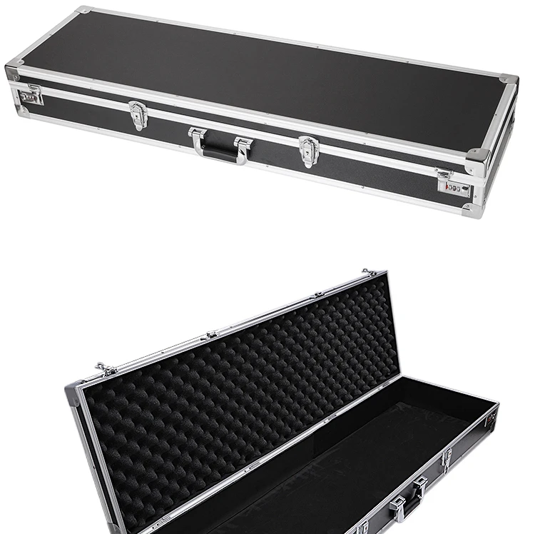 Long Aluminum Instrument Flight Carrying case With Foam Inside,Aluminium Storage case