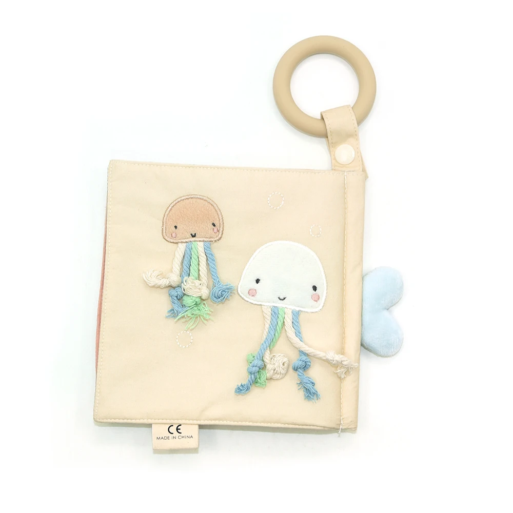 Custom 3d Soft Cloth Book Baby Quiet Book Learning Cloth Soft Plush Early Educational Cloth Book Toys
