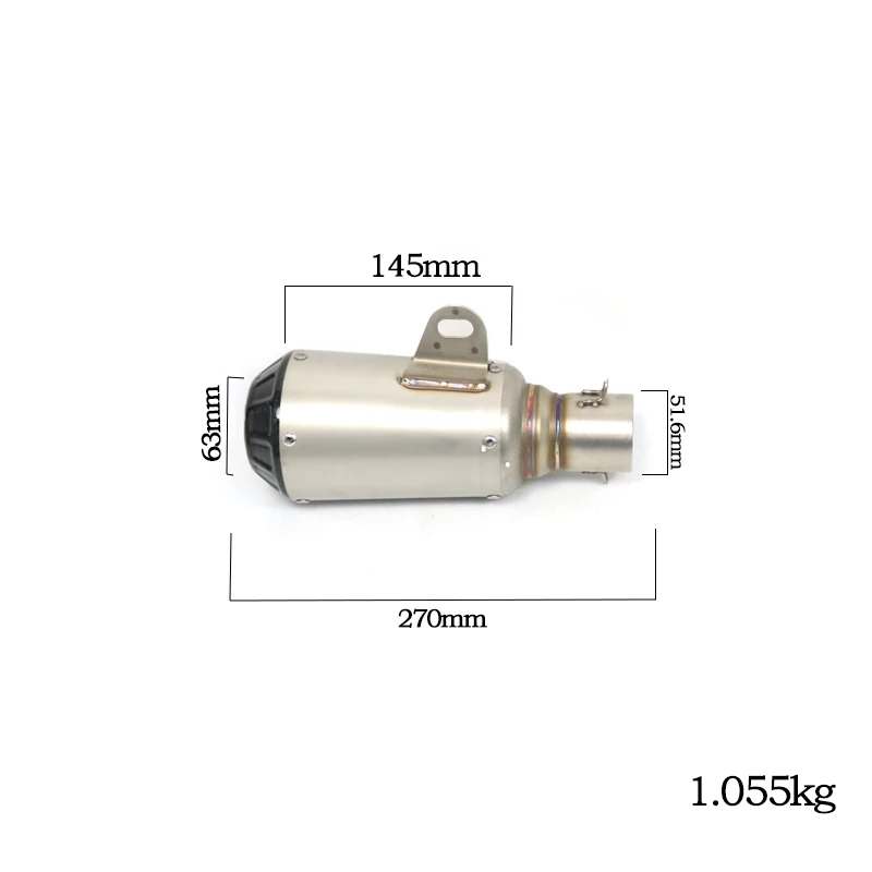 Motorcycle Modified exhaust silencer Accessories 140cc dirt bike muffler For borla BENELL 752 752S BJ750GS Racing Parts